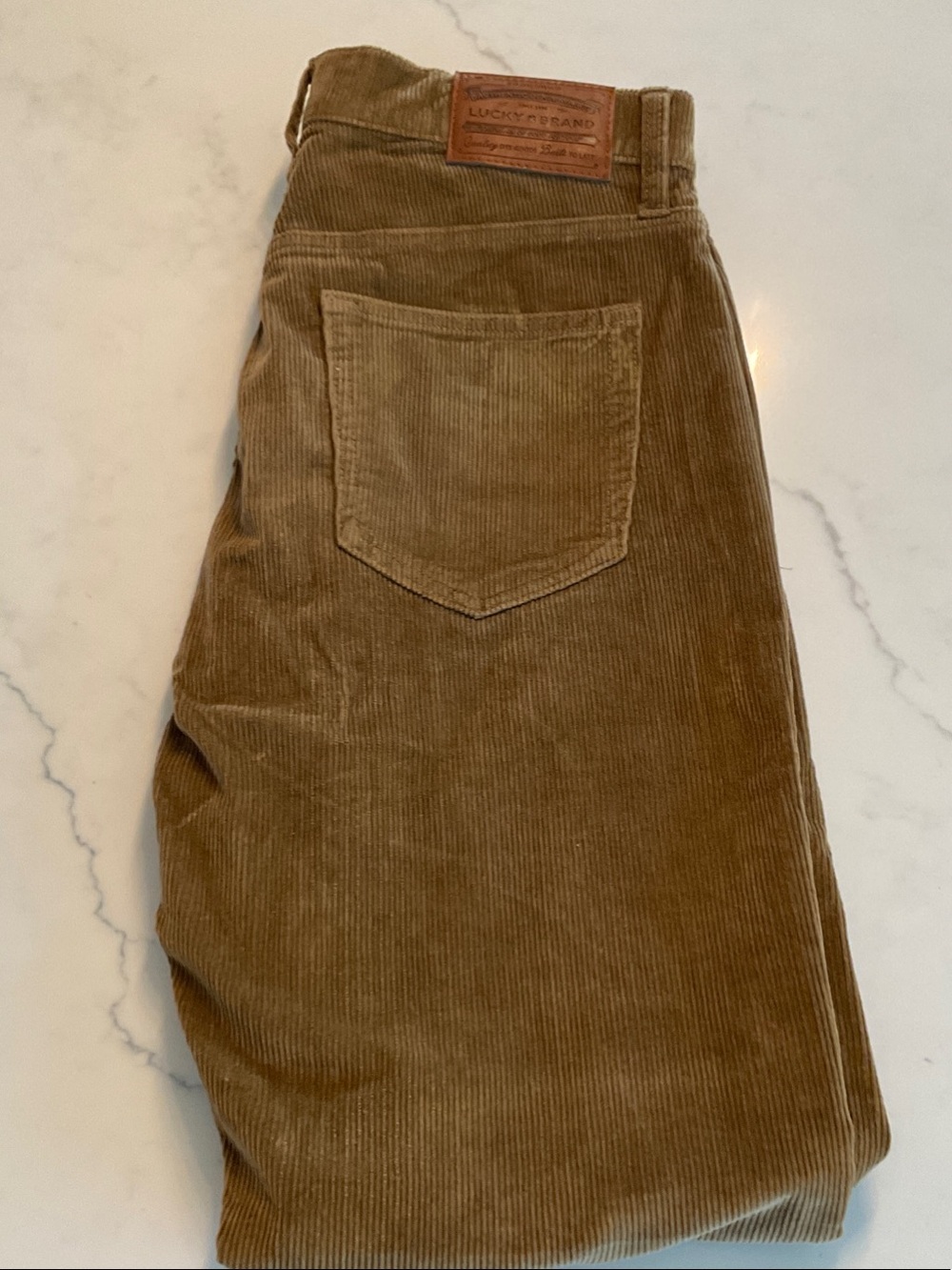 Lucky Brand Corduroy Midi Skirt in Camel Brown